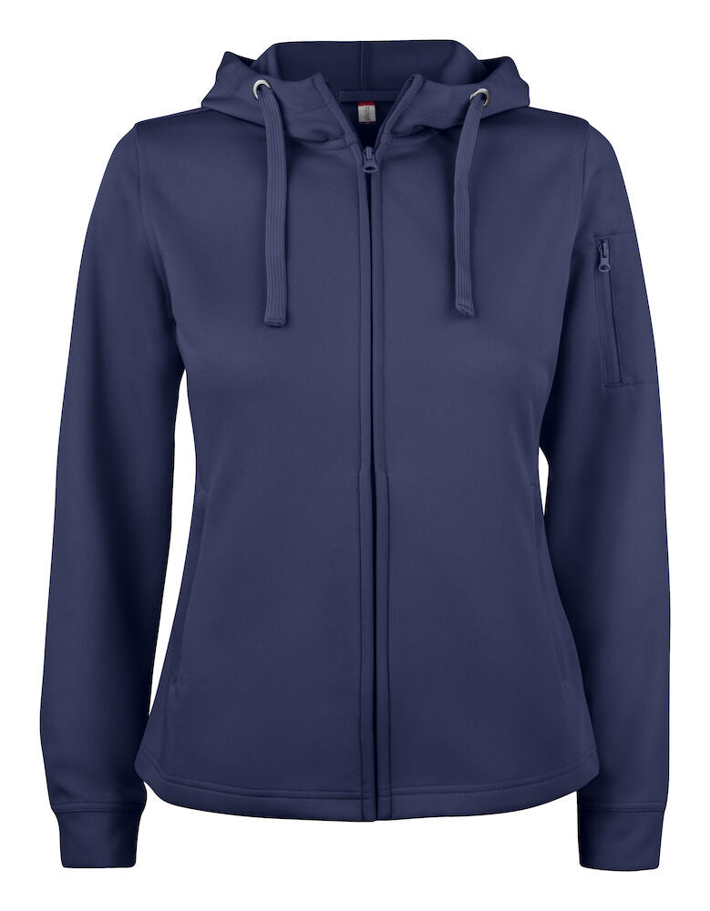 Basic Active Hoody Full Zip Dam