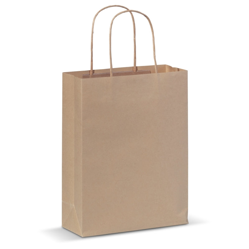 Papperspåse med tvinnade handtag 90 g/m²