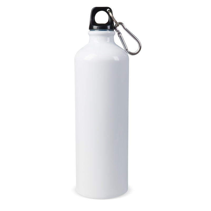 Aluminium vattenflaska med karbinhake 750ml