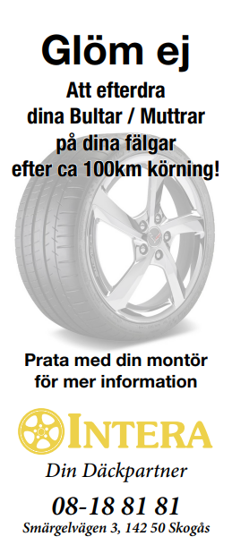 Stickers - Intera Fälgar, 1000st