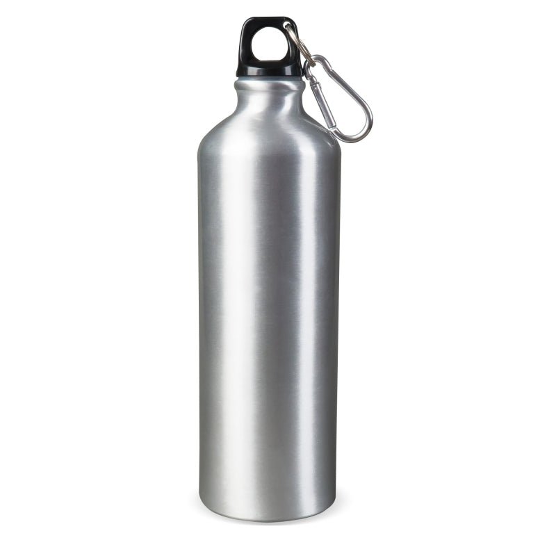 Aluminium vattenflaska med karbinhake 750ml