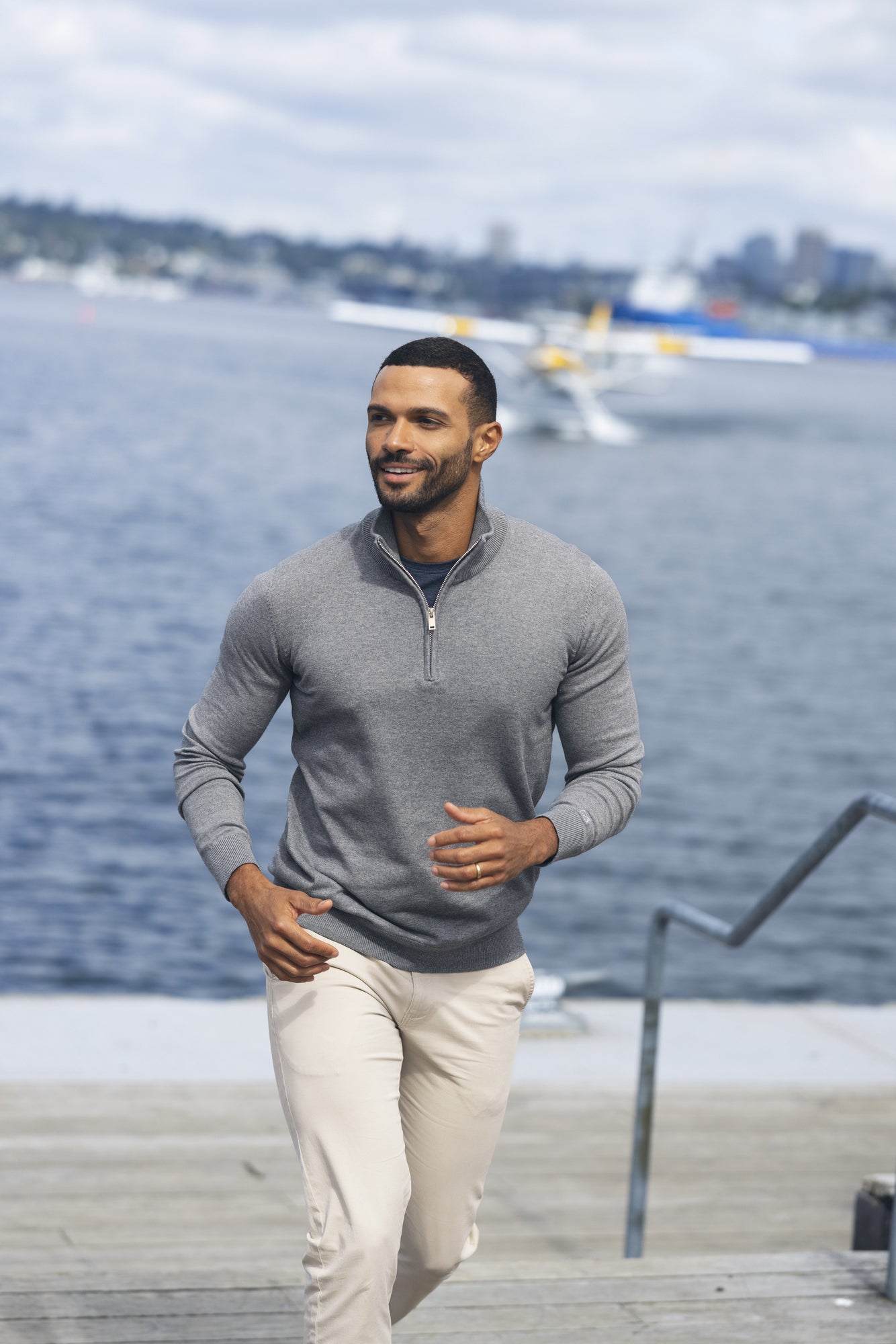 Oakville Half Zip Tröja Herr (BRANDSÄKRA)